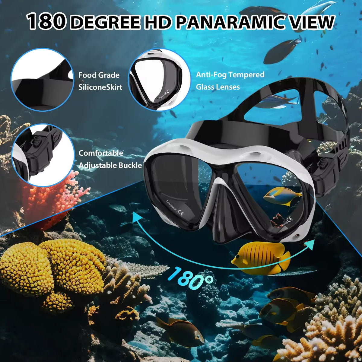 Large Frame Swimming Goggles For Adults