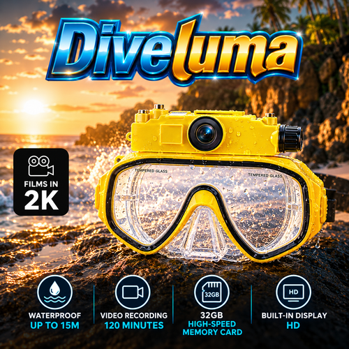Diveluma Pro™ Underwater Camera Mask